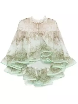 ZIMMERMANN блузка Crush, зеленый