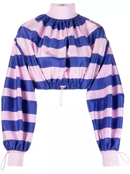 ZIMMERMANN блузка с принтом и кулиской, розовый