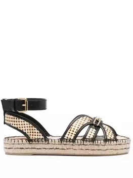 ZIMMERMANN босоножки Prisma 30 с логотипом, черный