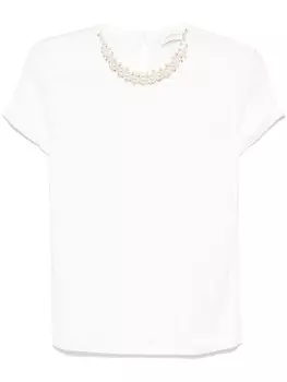 ZIMMERMANN декорированная футболка, белый