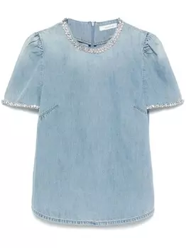 ZIMMERMANN джинсовая блузка Crush, синий