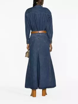 ZIMMERMANN джинсовая юбка макси Luminosity, синий