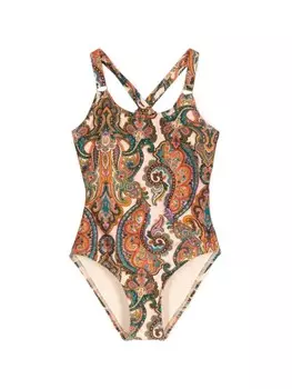 ZIMMERMANN Kids купальник с принтом Ottie, нейтральный цвет