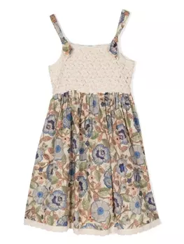 ZIMMERMANN Kids платье Junie с цветочным принтом, мультиколор