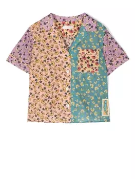 ZIMMERMANN Kids пляжная рубашка Tiggy с цветочным принтом, розовый