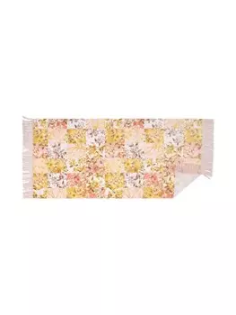 ZIMMERMANN Kids пляжное полотенце с цветочным принтом, желтый