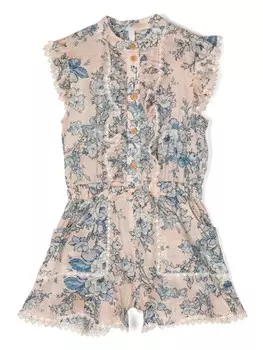 ZIMMERMANN Kids ромпер Halliday без рукавов, серый