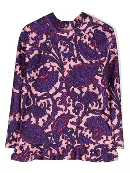 ZIMMERMANN Kids солнцезащитный топ с принтом, фиолетовый