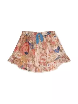 ZIMMERMANN Kids юбка August, розовый