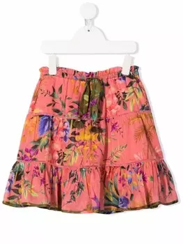 ZIMMERMANN Kids юбка Tropicana, розовый
