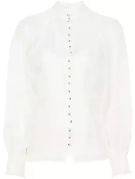 ZIMMERMANN льняная рубашка Natura, белый