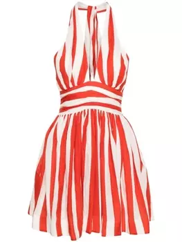 ZIMMERMANN льняное платье мини Alight, красный