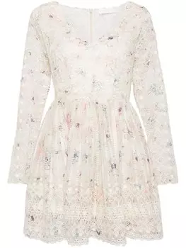 ZIMMERMANN мини-платье HALLIDAY, белый
