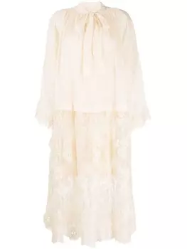 ZIMMERMANN многослойное платье-рубашка Luminosity, серый