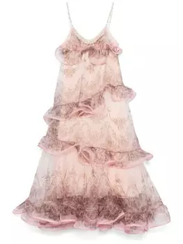 ZIMMERMANN платье макси Crush, розовый