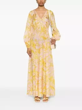 ZIMMERMANN платье макси Golden с цветочным принтом, розовый