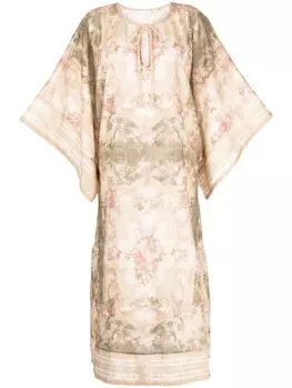 ZIMMERMANN платье макси с цветочным принтом, разноцветный