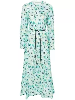 ZIMMERMANN платье макси с цветочным принтом, синий