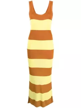 ZIMMERMANN платье миди без рукавов, коричневый