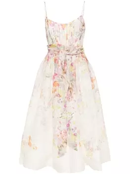ZIMMERMANN платье миди Natura Corset, белый