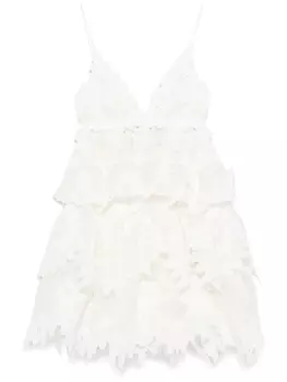 ZIMMERMANN Платье-мини Crush, белый