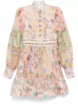ZIMMERMANN платье мини Illustration Mirror, розовый