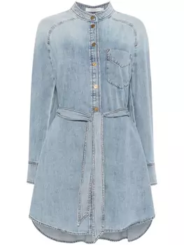 ZIMMERMANN платье мини Scoop, синий