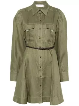 ZIMMERMANN платье мини Wylie, зеленый