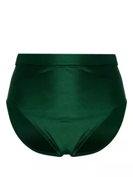 ZIMMERMANN плавки бикини Waverly с завышенной талией, зеленый