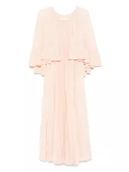 ZIMMERMANN плиссированное платье Illuminate, оранжевый