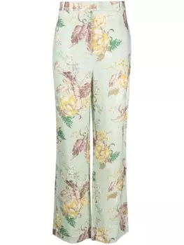 ZIMMERMANN прямые брюки Matchmaker, зеленый