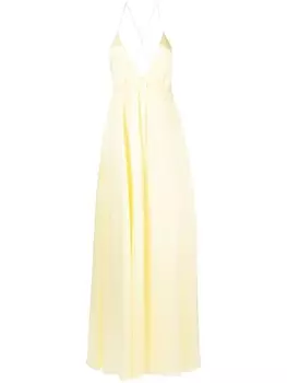 ZIMMERMANN расклешенное платье Slik Slip, желтый