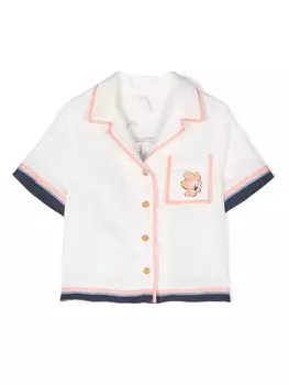 ZIMMERMANN рубашка Alight с контрастной отделкой, белый