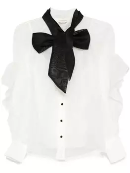 ZIMMERMANN рубашка Illustration Waterfall, белый