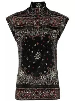 ZIMMERMANN рубашка Utility с принтом, черный