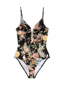 ZIMMERMANN Сальный купальник, черный