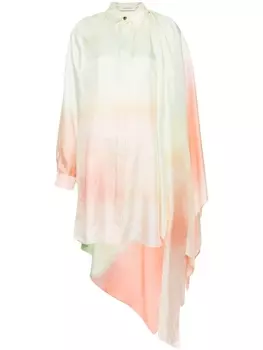 ZIMMERMANN шелковая рубашка Natura Scarf, зеленый