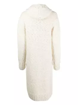 ZIMMERMANN шерстяное пальто-кардиган Wilk с капюшоном, белый