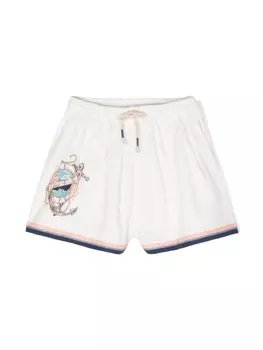 ZIMMERMANN шорты Alight с полосками, белый