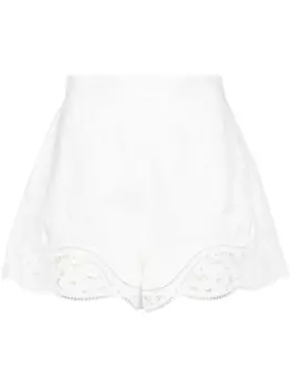 ZIMMERMANN шорты August с завышенной талией, белый