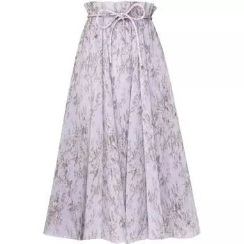 Zimmermann SS24 Повседневная длинная юбка женская, синие