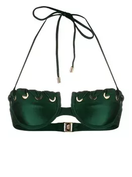 ZIMMERMANN топ бикини Devi с люверсами, зеленый