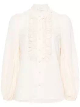 ZIMMERMANN топ с оборками, серый