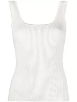 ZIMMERMANN топ в рубчик с круглым вырезом, белый