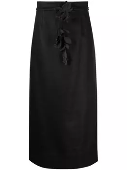 ZIMMERMANN юбка-карандаш Luminosity длины миди, черный
