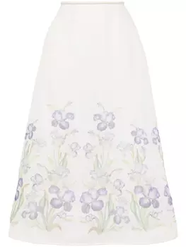 ZIMMERMANN юбка Natura А-силуэта, нейтральный цвет
