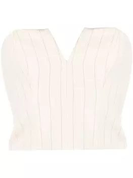 ZIMMERMANN укороченный топ-корсет, нейтральный цвет