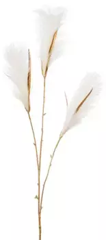 Зимнее искусственное растение Leonique "Маэль, рождественское украшение", декоративные ветки в практичном наборе из 3 штук 99 см, кремовый/золотой