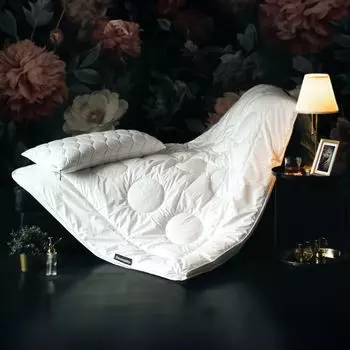 Зимнее одеяло Dunlopillo Fusion Duo 135x200 см | Чехол из 100% хлопка премиум-класса | Теплое и пушистое одеяло