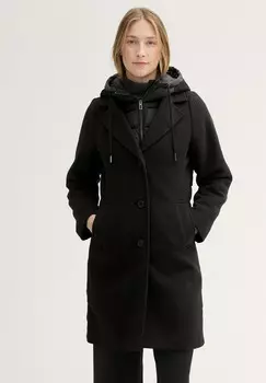 Зимнее пальто 2-IN-1 LOOK TOM TAILOR, черный